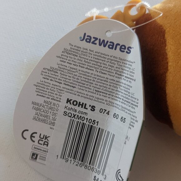 NWT 3.5" Jericho Gingerbread Cow Purse Clip Squishmallows Easter Holiday Foodie - Picture 5 of 5